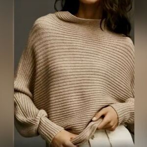 Anthropologie The Kendall Mock-Neck Sweater